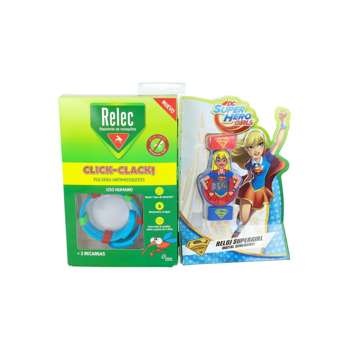 Relec Pulsera Mosq Click-Clack Super Girl Inf
