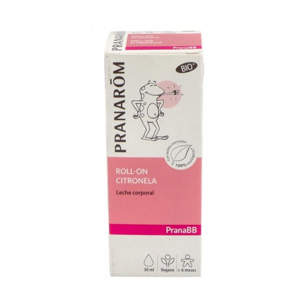 Pranarom Pranabb Roll On Citronela Leche Corp Bio Eco 30...