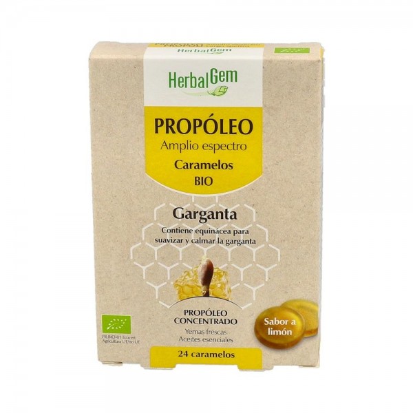 HERBALGEM PROPOLEO AMPLIO ESPECTRO BIO 24 CARAMELOS