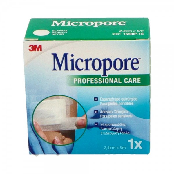 ESPARADRAPO MICROPORE BLAN 5X 2,5