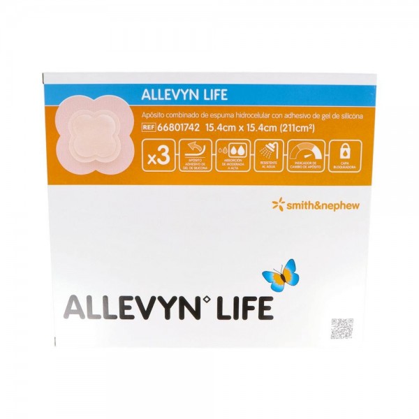 APOSITO ALLEVYN LIFE 15,4X15,4CM 3U