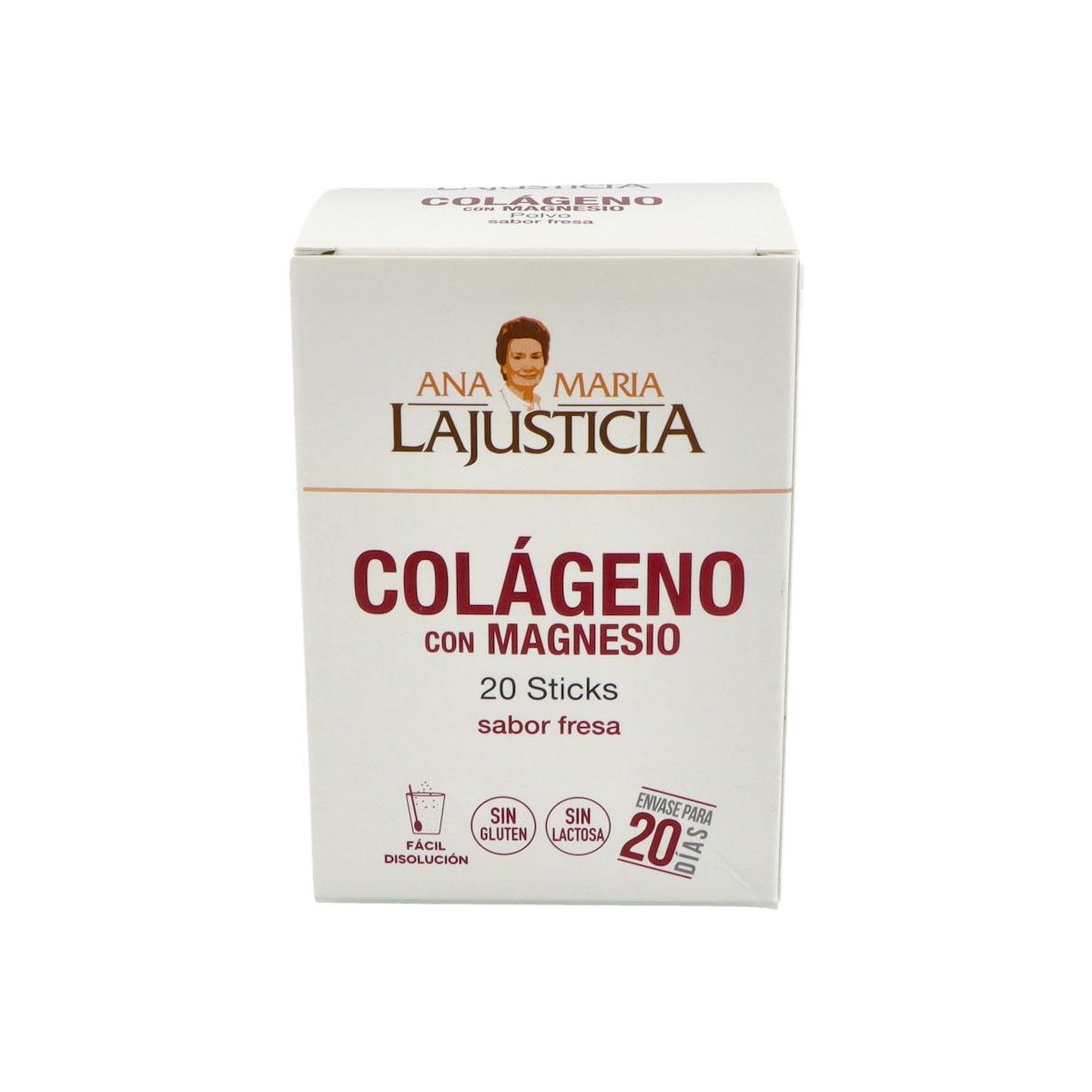 COLAGENO MAGNESIO LAJUSTICIA FRESA 20 STICKS 5 G