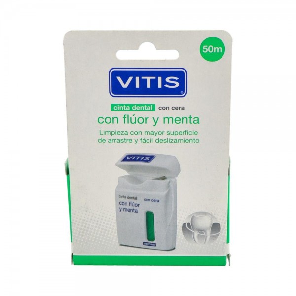 CINTA DENTAL VITIS FLUOR-MENTA 50M