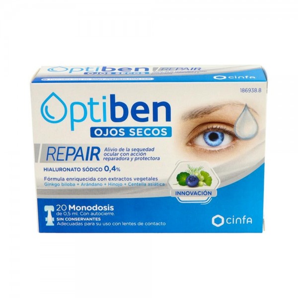 Optiben Ojos Secos Repair 20 Monodosis