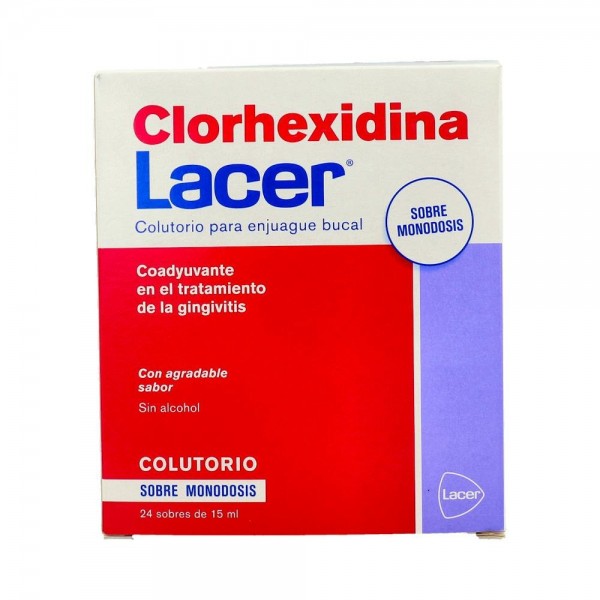 CLORHEXIDINA LACER COLUTORIO 24 MONODOSIS 15 ML