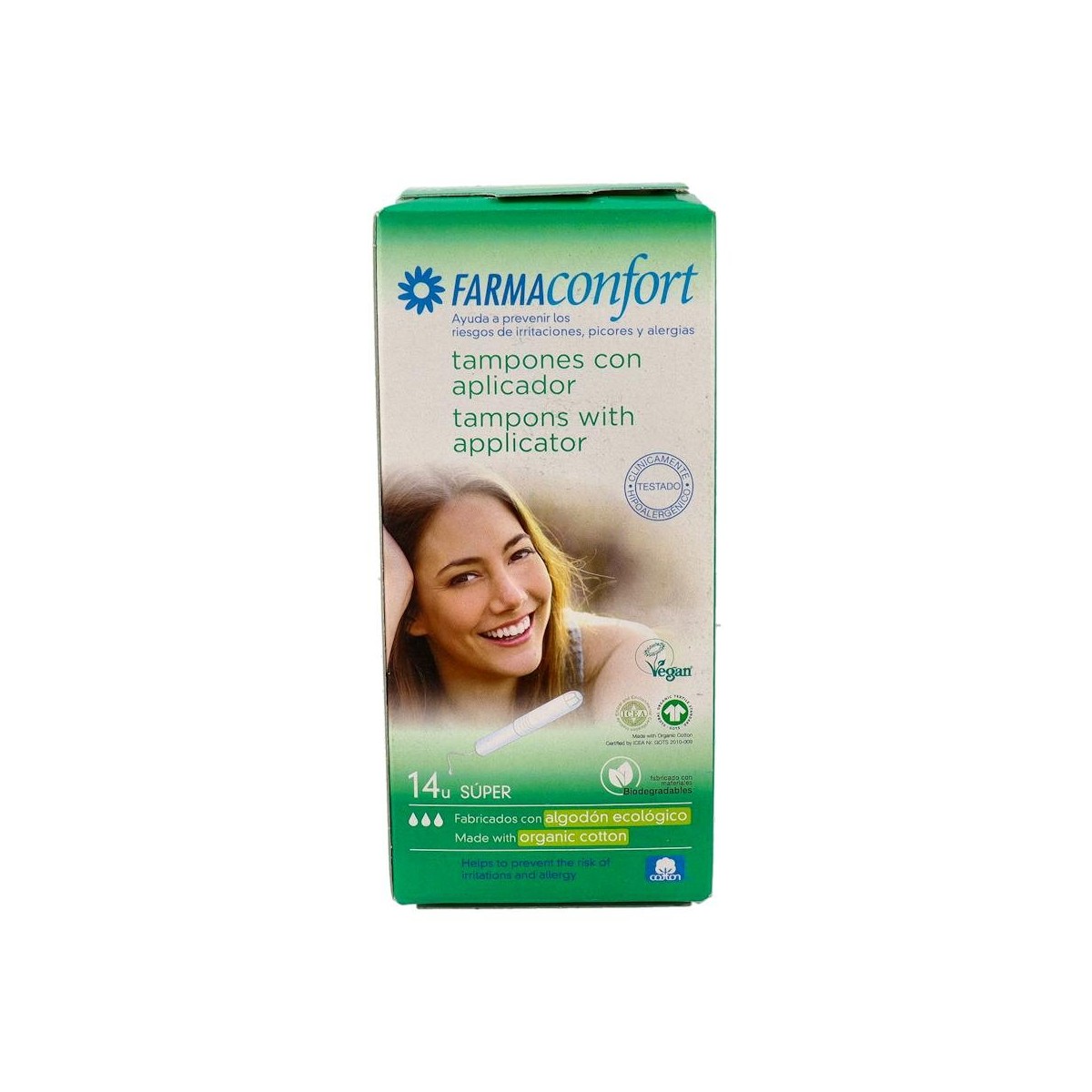 TAMPON FARMACONFORT ALGOD SUPE 14 U