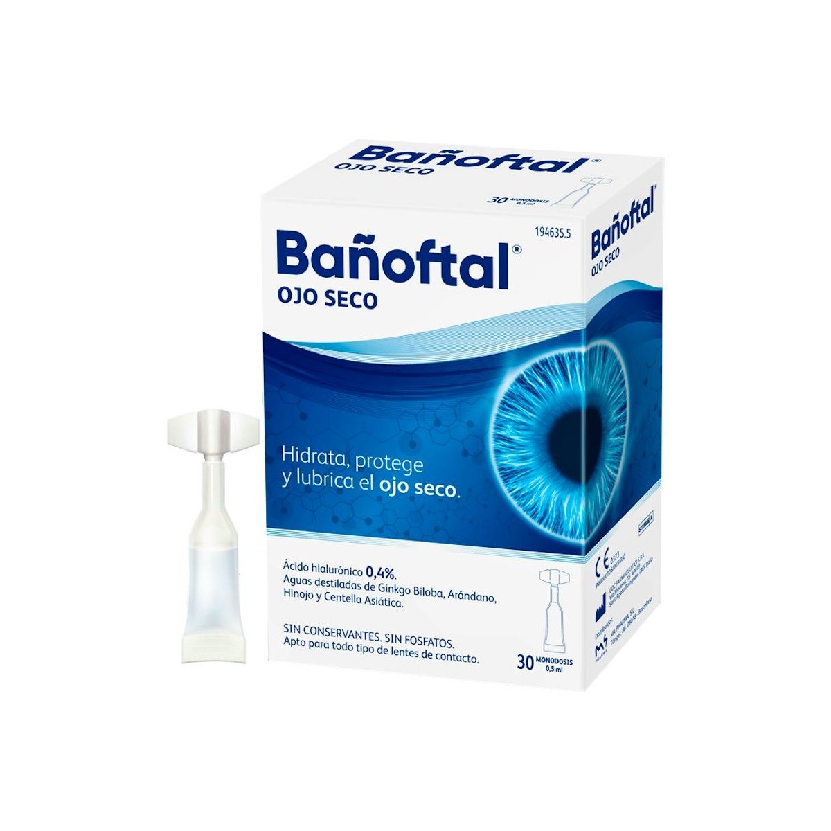 BAÑOFTAL OJO SECO 0,4% MONODOSIS 30 U