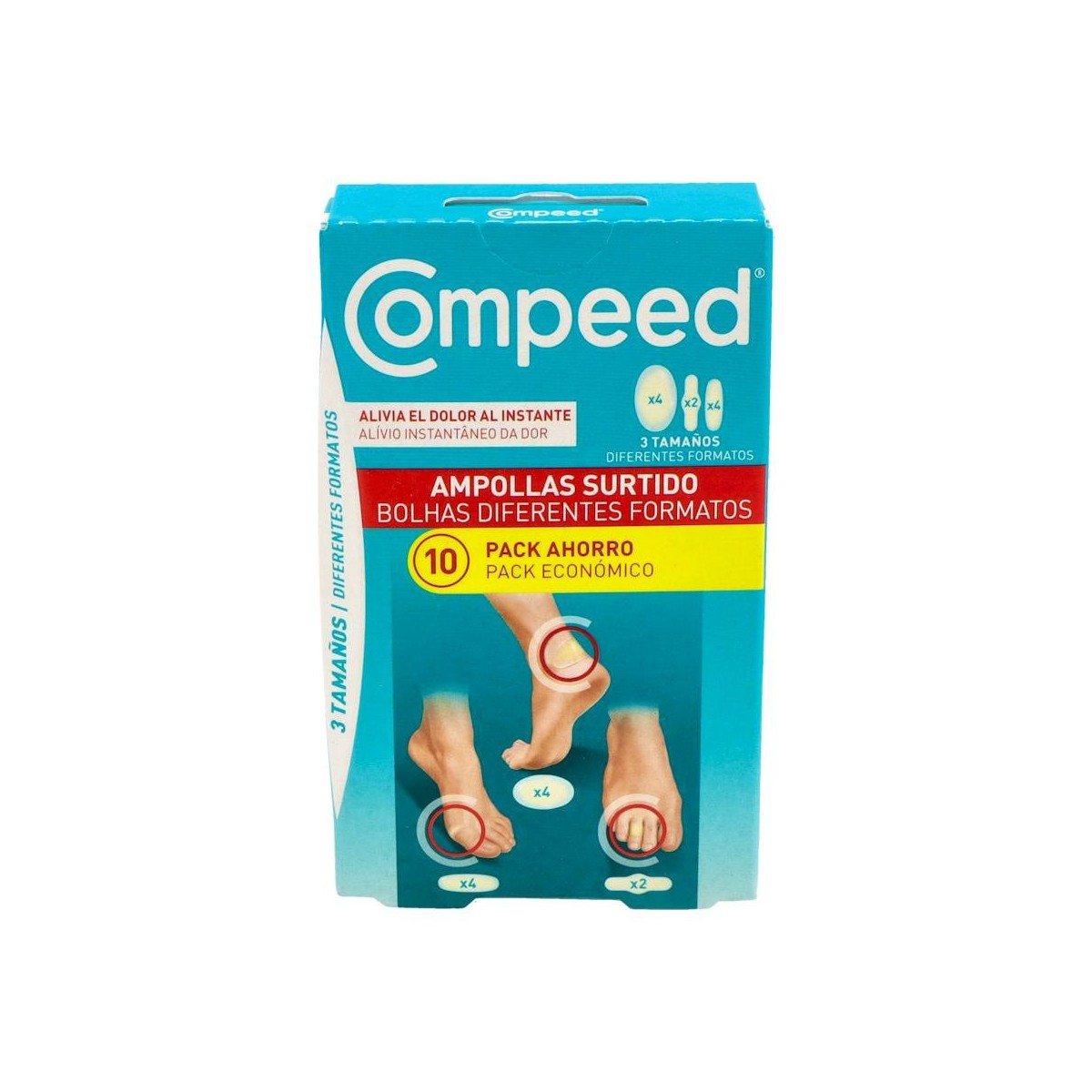 COMPEED AMPOLLAS MIXTO 10 UNIDADES PACK