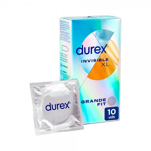 DUREX INVISIBLE EXTRA XL 10 UD
