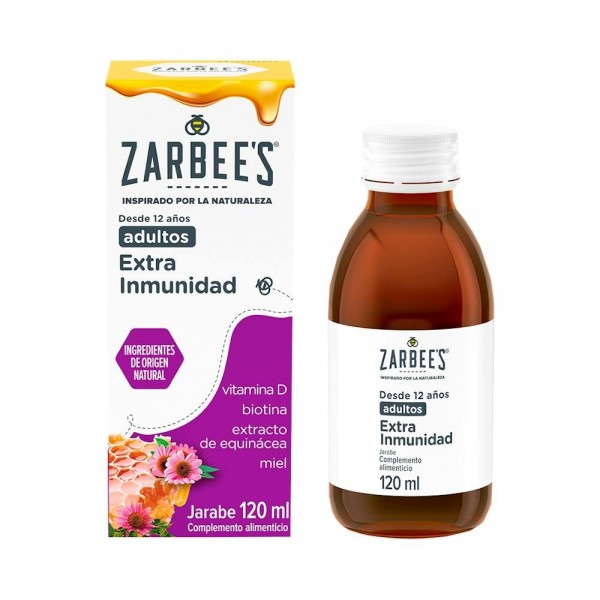 Zarbee's Jarabe Adultos Extra Inmunidad ayuda al sistema...