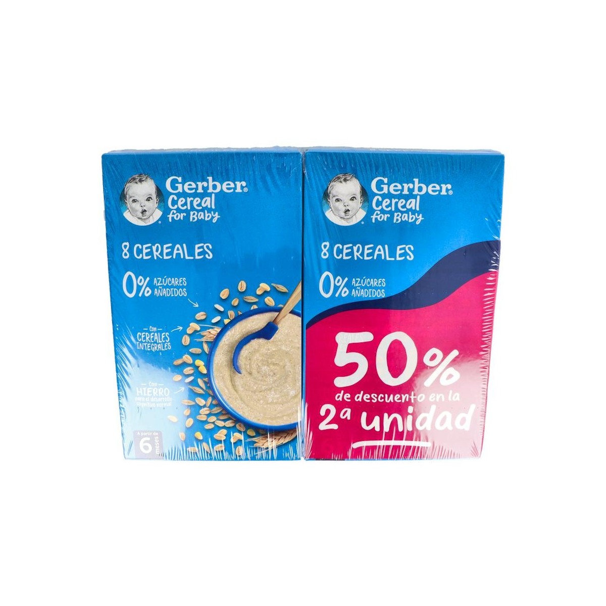GERBER 8 CEREALES 475 G 2 U